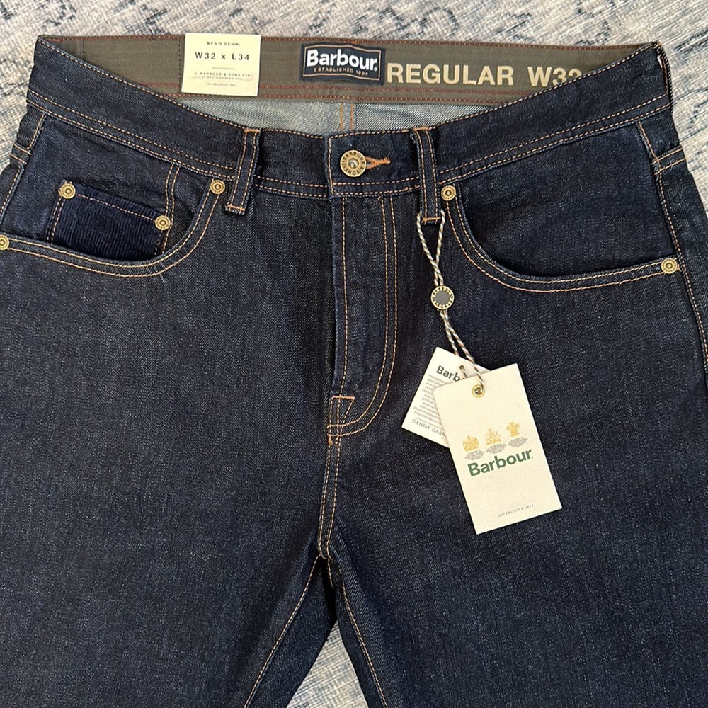 NWT Men’s Barbour Jeans 32x34